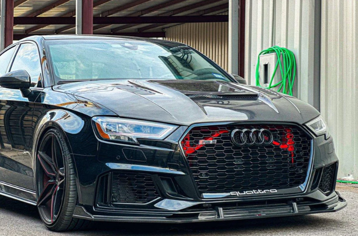 The Ultimate Audi RS3 Upgrade Carbon Fiber Front Splitters And Canard the-ultimate-audi-rs3-upgrade-carbon-fiber-front-splitters-and-canard