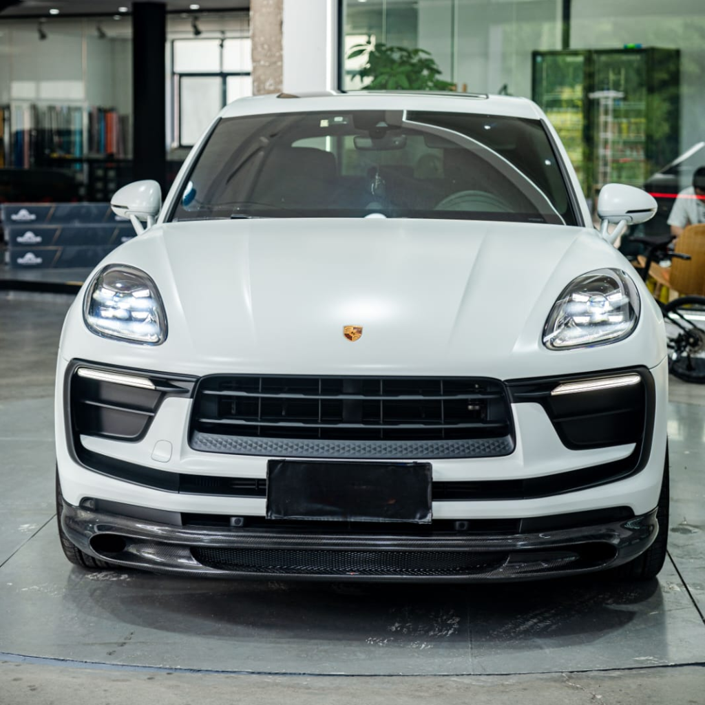 Porsche Carbon Fiber JSL Style Front Splitter for Macan 2022-2024