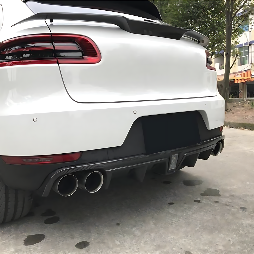 Porsche Carbon Fiber Kartec Style Rear Diffuser for Macan 2014-2020