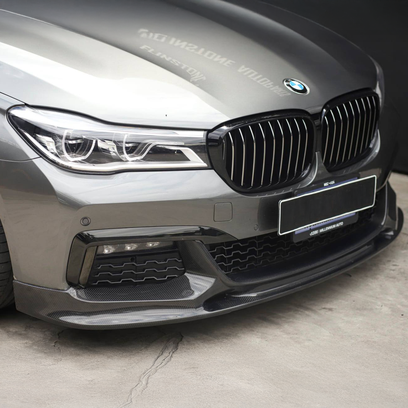 BMW Carbon Fiber 3D Style Front Splitter for G11/G12 7 Series Pre-LCI