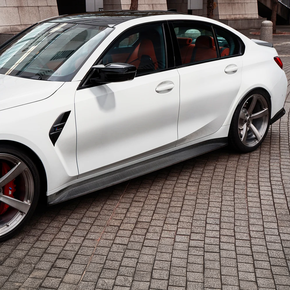 BMW Pre-Preg Carbon Fiber 3D Style Side Skirts for G80 M3