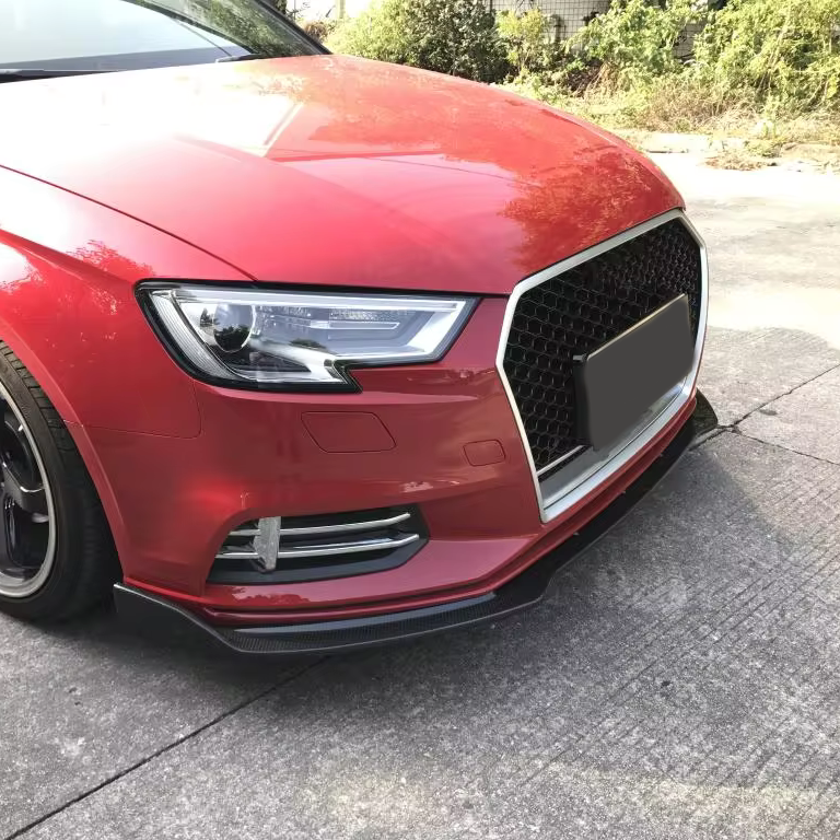 Audi Carbon Fiber RS Style Front Splitter for 8V A3 Sedan Standard FL