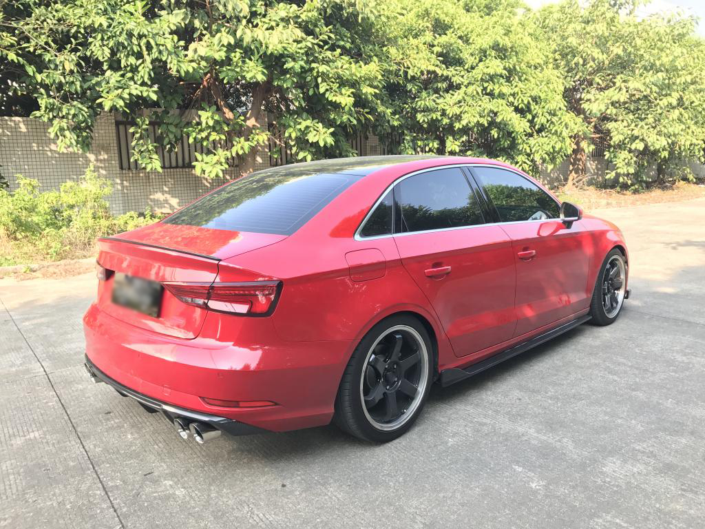 Audi Carbon Fiber Side Skirts for 8V A3 Sedan Standard FL