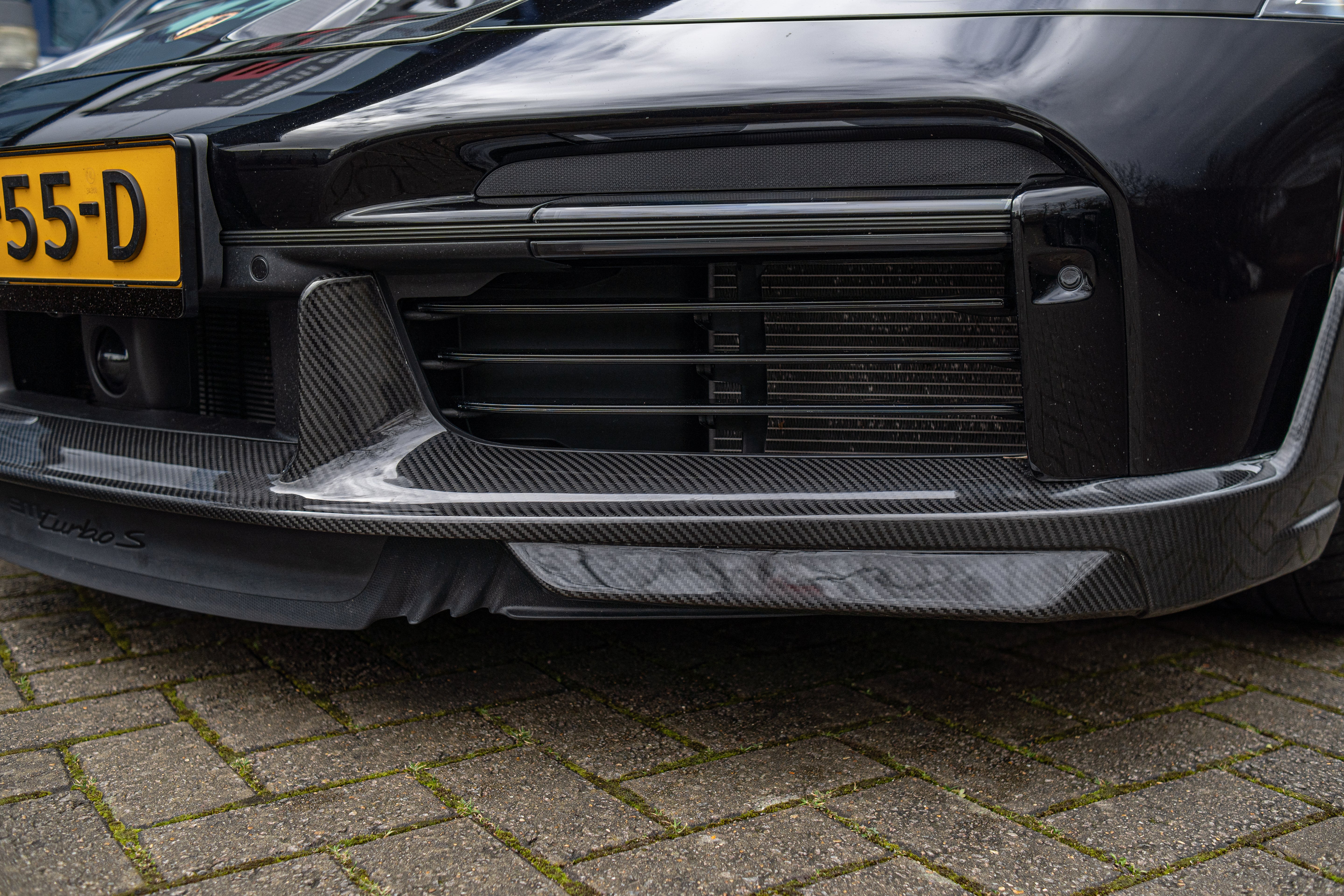 Porsche Pre-Preg Carbon Fiber JSL Style Front Splitter for 992 911 Turbo S