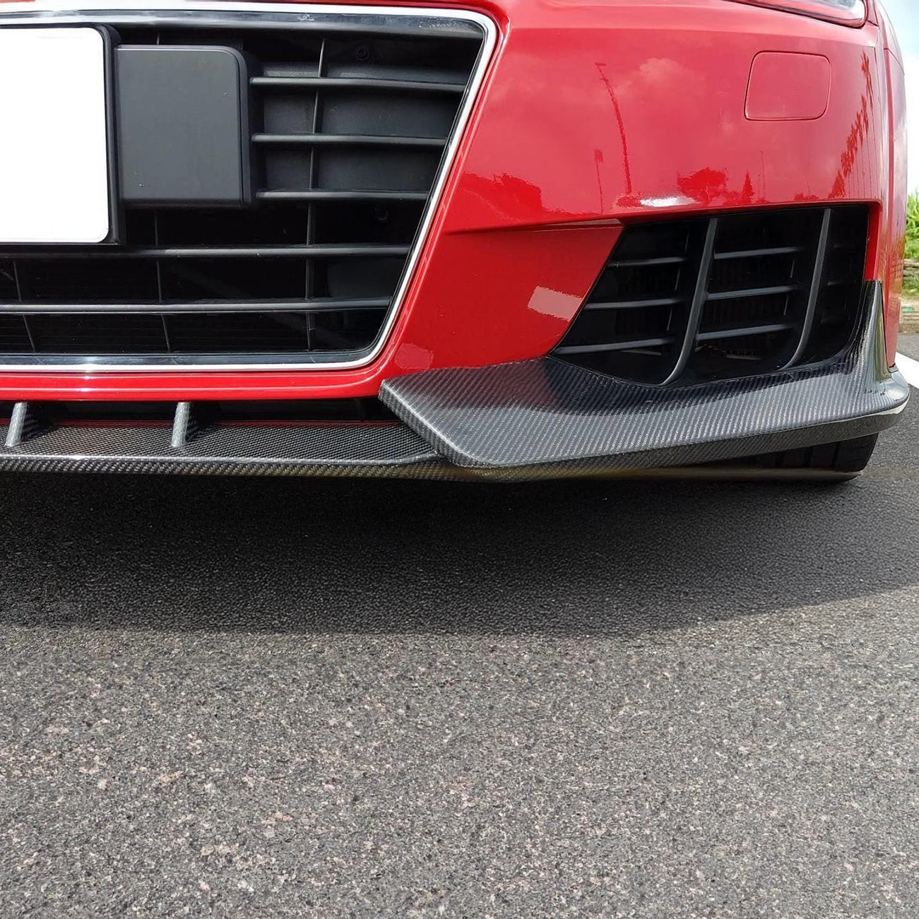 Audi Carbon Fiber JSL Style Front Splitter for MK3 TT