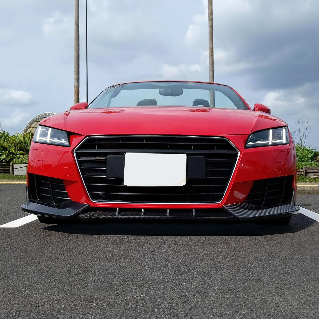 Audi Carbon Fiber JSL Style Front Splitter for MK3 TT