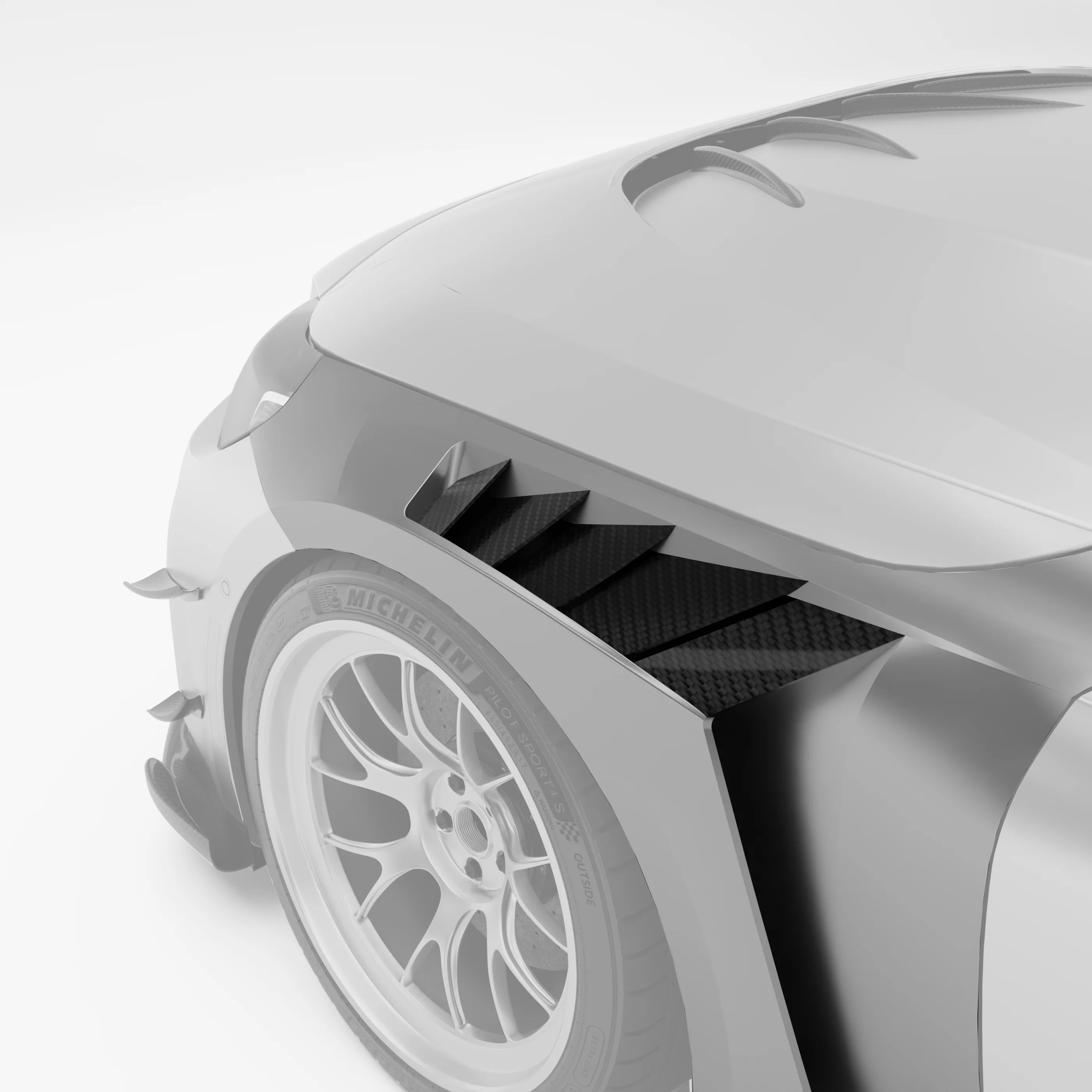 BMW RZ-R Pre-Preg Carbon Fiber Front Fenders for G87 M2