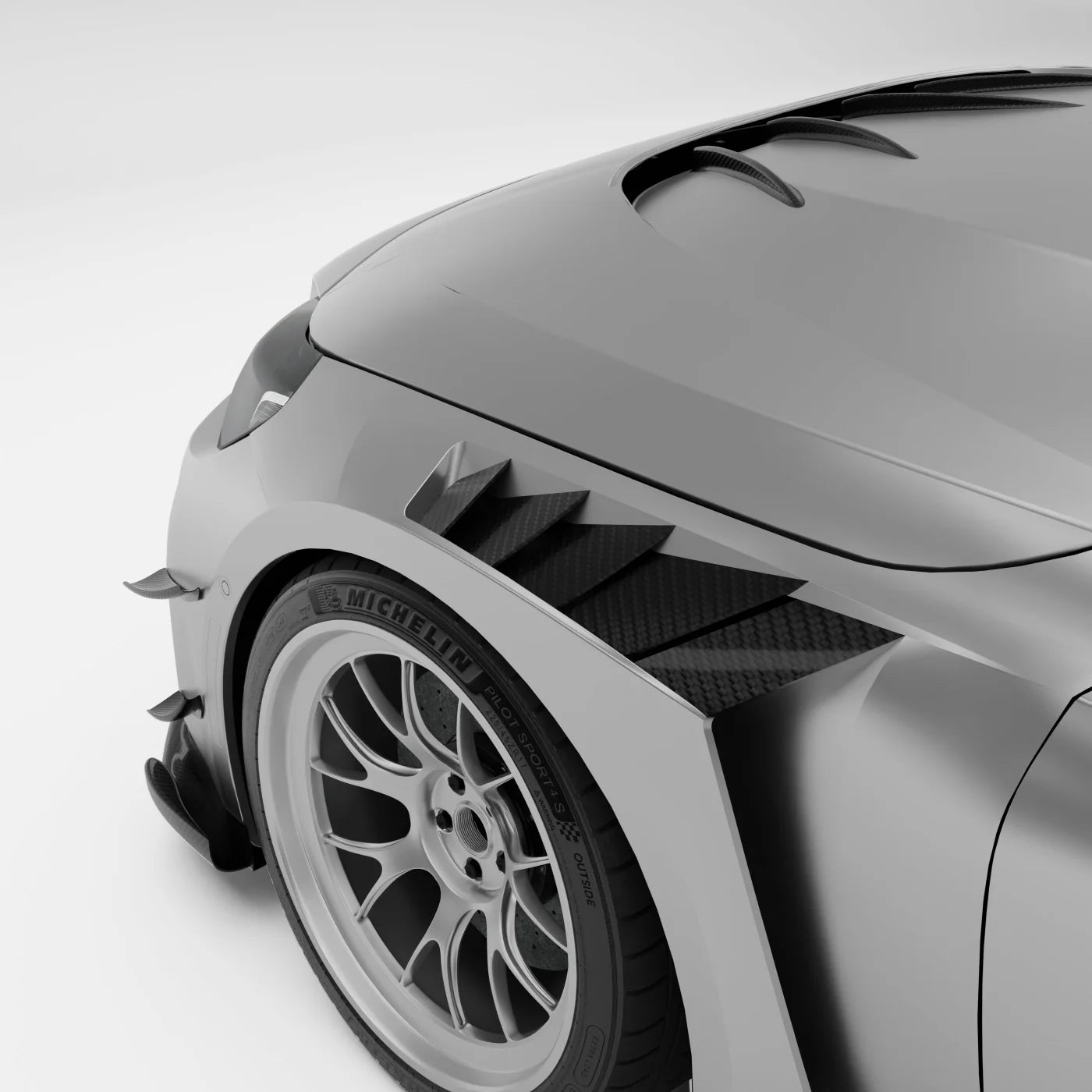 BMW RZ-R Pre-Preg Carbon Fiber Front Fenders for G87 M2