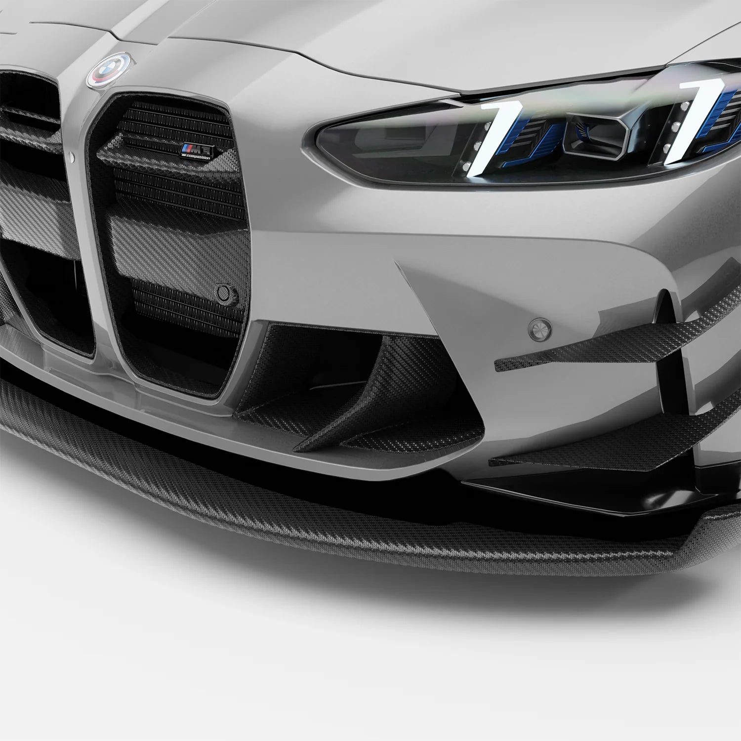 BMW RZ-R Pre-Preg Carbon Fiber Front Bumper Canards for G80/G81 M3