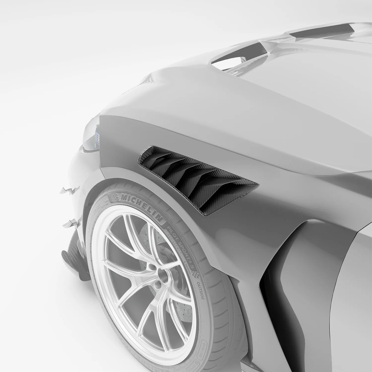 BMW RZ-R Pre-Preg Carbon Fiber Front Fenders for G80 M3