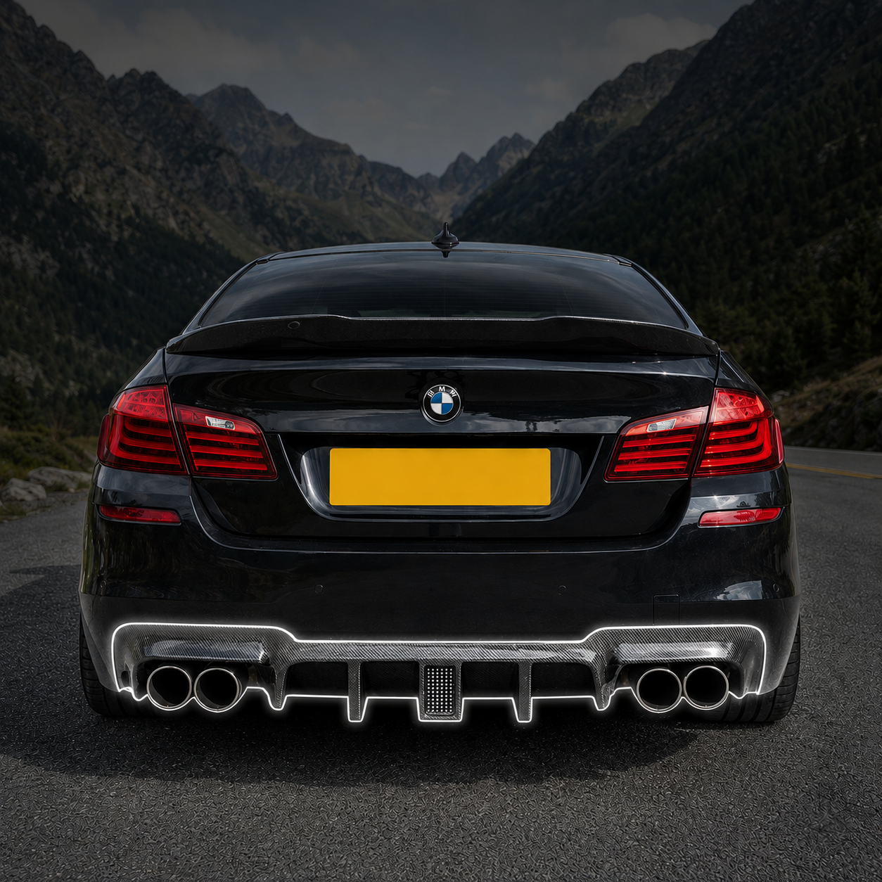BMW Carbon Fiber F1 Style Rear Diffuser for 5 Series F10 M5 & 5 Series