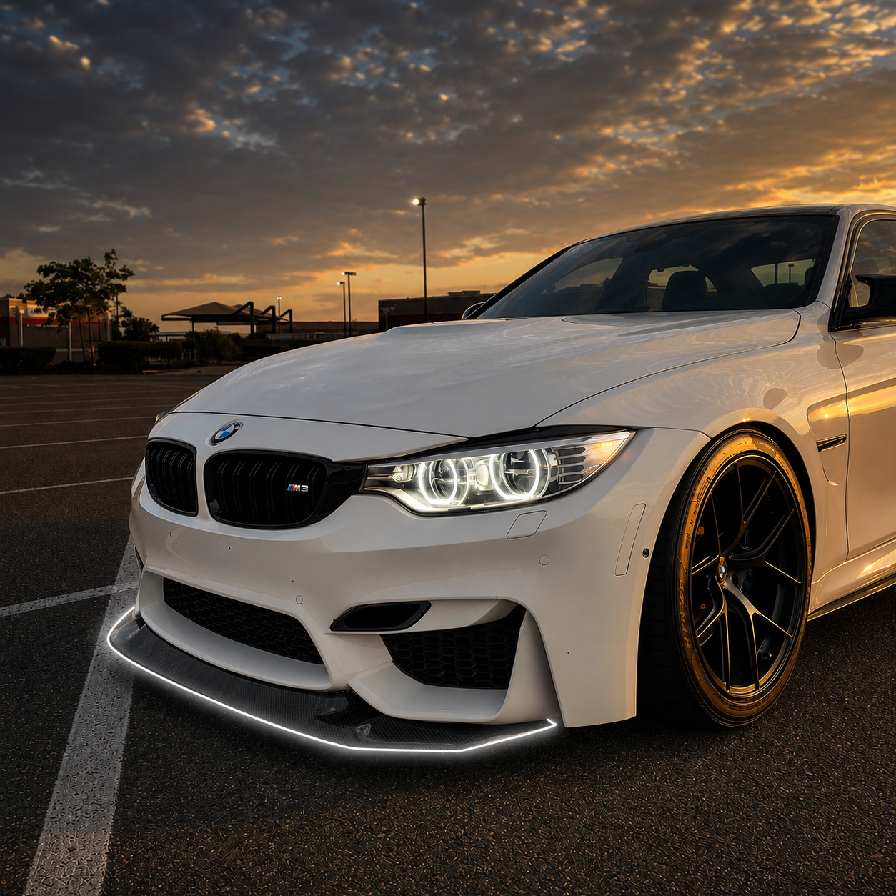 BMW Carbon Fiber GTS Style Front Splitter for F80/F81 M3 & F82/F83 M4