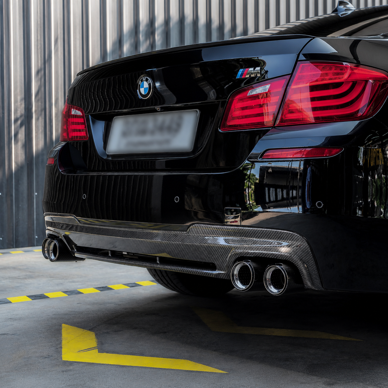 BMW Carbon Fiber Hamann Style Rear Diffuser for 5 Series F10