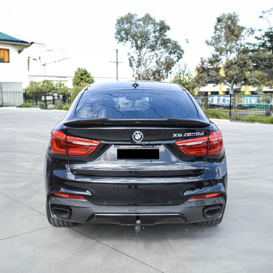 BMW Carbon Fiber PSM Style Rear Spoiler for F16 X6