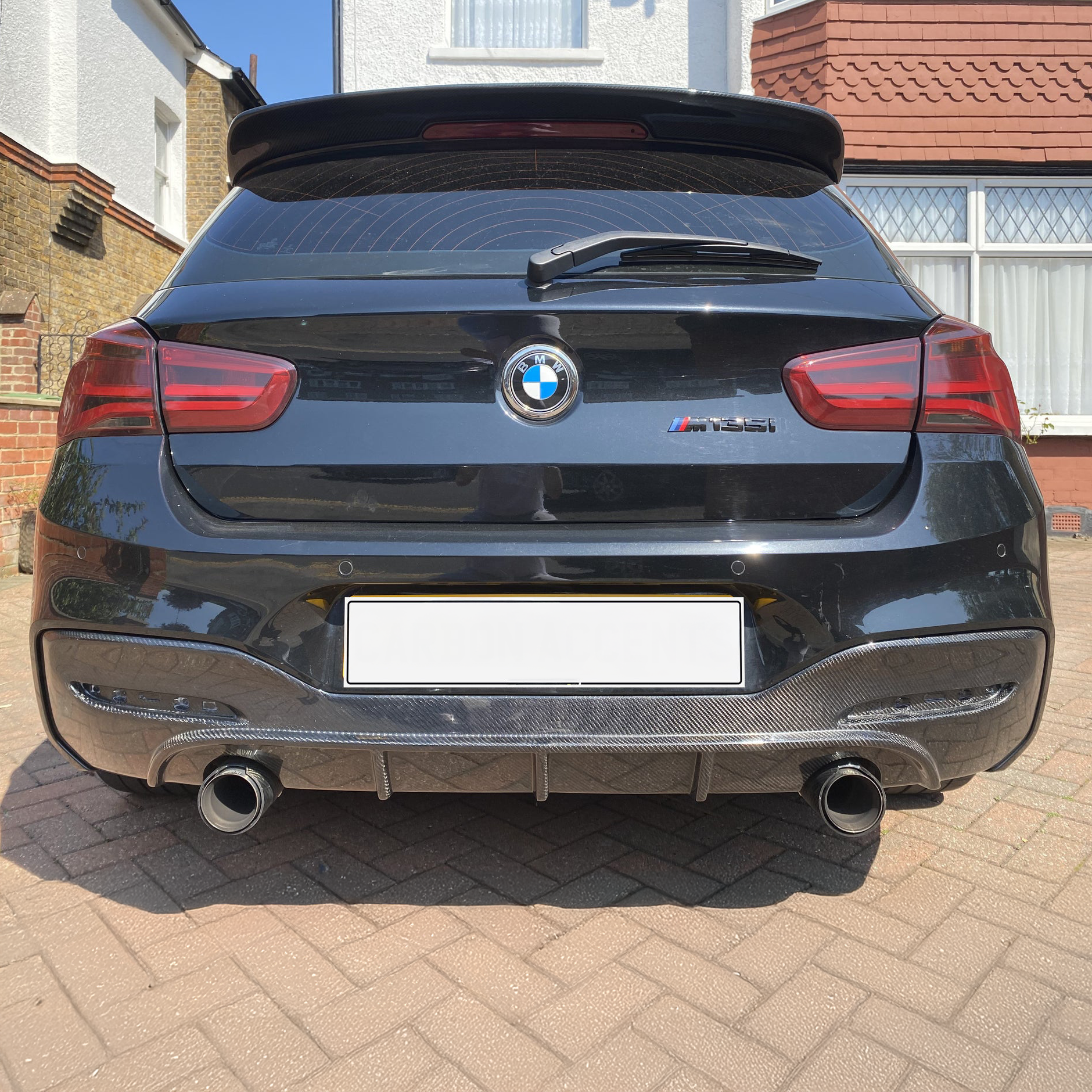 BMW Carbon Fiber JSL Style Rear Diffuser for F20 1 Series LCI