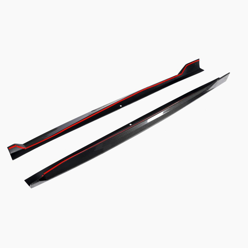 BMW Carbon Fiber V Style Side Skirts for G05 X5 & F95 X5M Pre-LCI