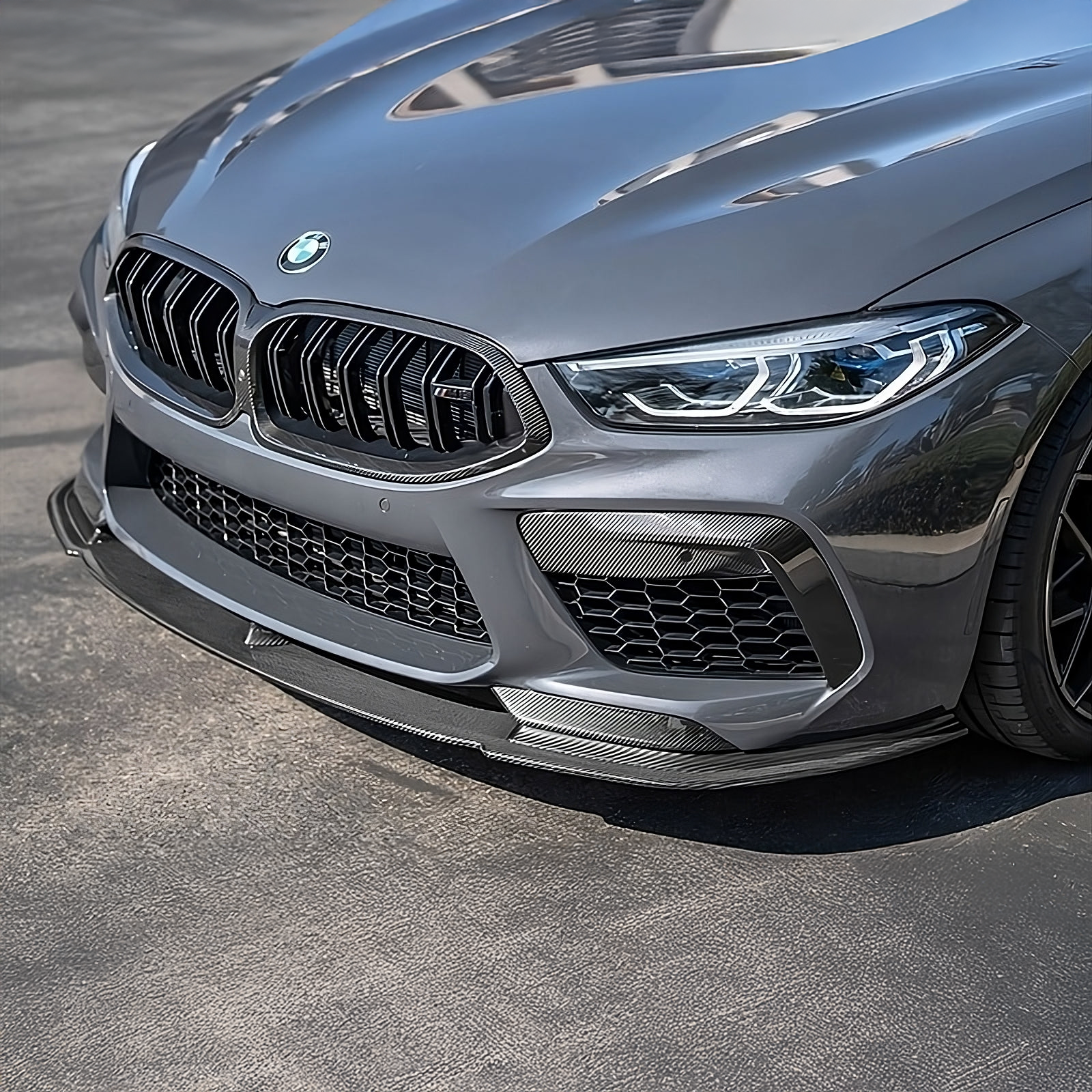 BMW Pre-Preg Carbon Fiber AC Style Front Splitter for F91/F92/F93 M8