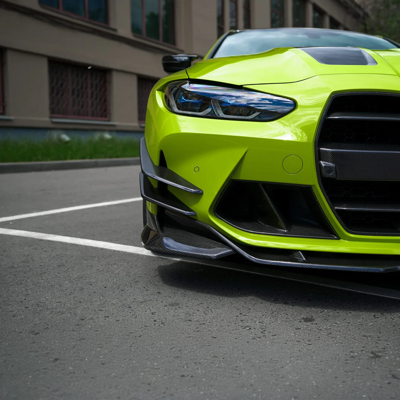 BMW Pre-Preg Carbon Fiber CFA Style Front Splitter for M3 G80 & M4 G82