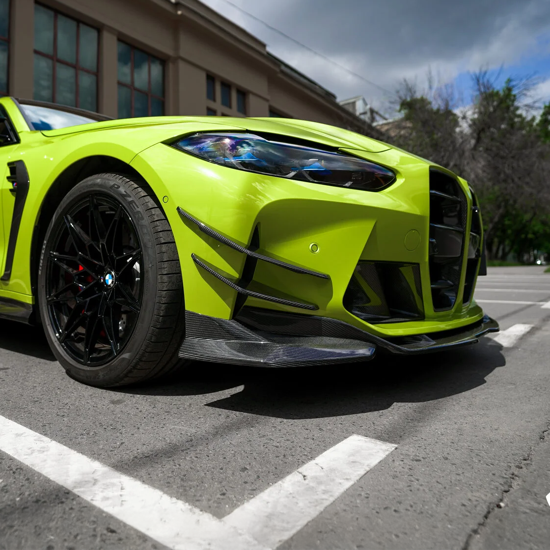 BMW Pre-Preg Carbon Fiber CFA Style Front Splitter for M3 G80 & M4 G82