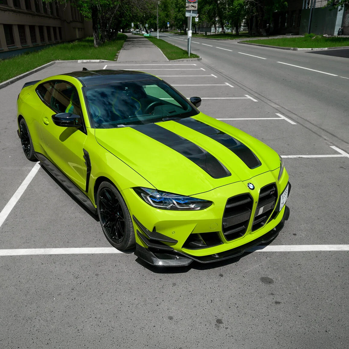 BMW Pre-Preg Carbon Fiber CFA Style Front Splitter for M3 G80 & M4 G82