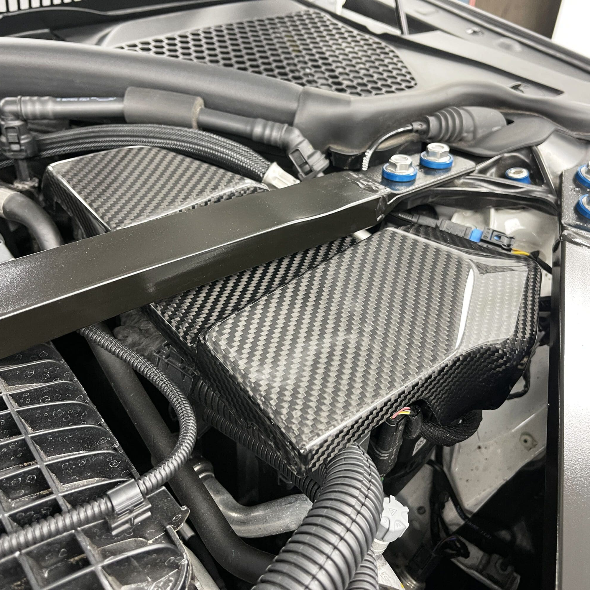 BMW Pre-Preg Carbon Fiber ECU Cover for G87 M2 & G80 M3 & G82 M4