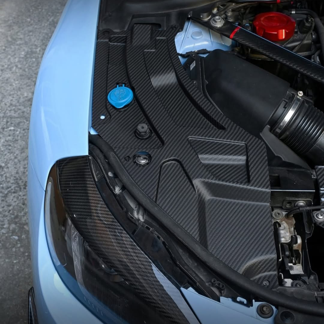 BMW Pre-Preg Carbon Fiber Engine Bay Headlight Trim for M2 G87 & G80 M3 & G82 M4