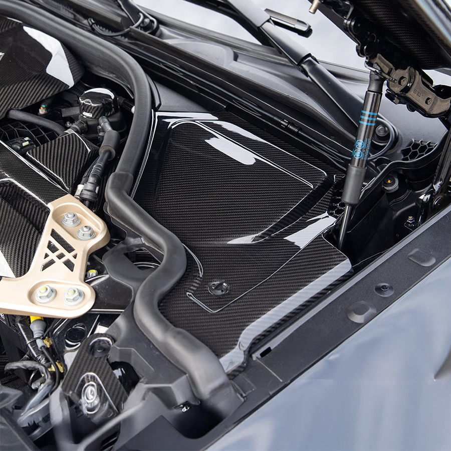 BMW Pre-Preg Carbon Fiber Top Engine Bay Corner Panels for G87 M2 & G80 M3 & G82 M4