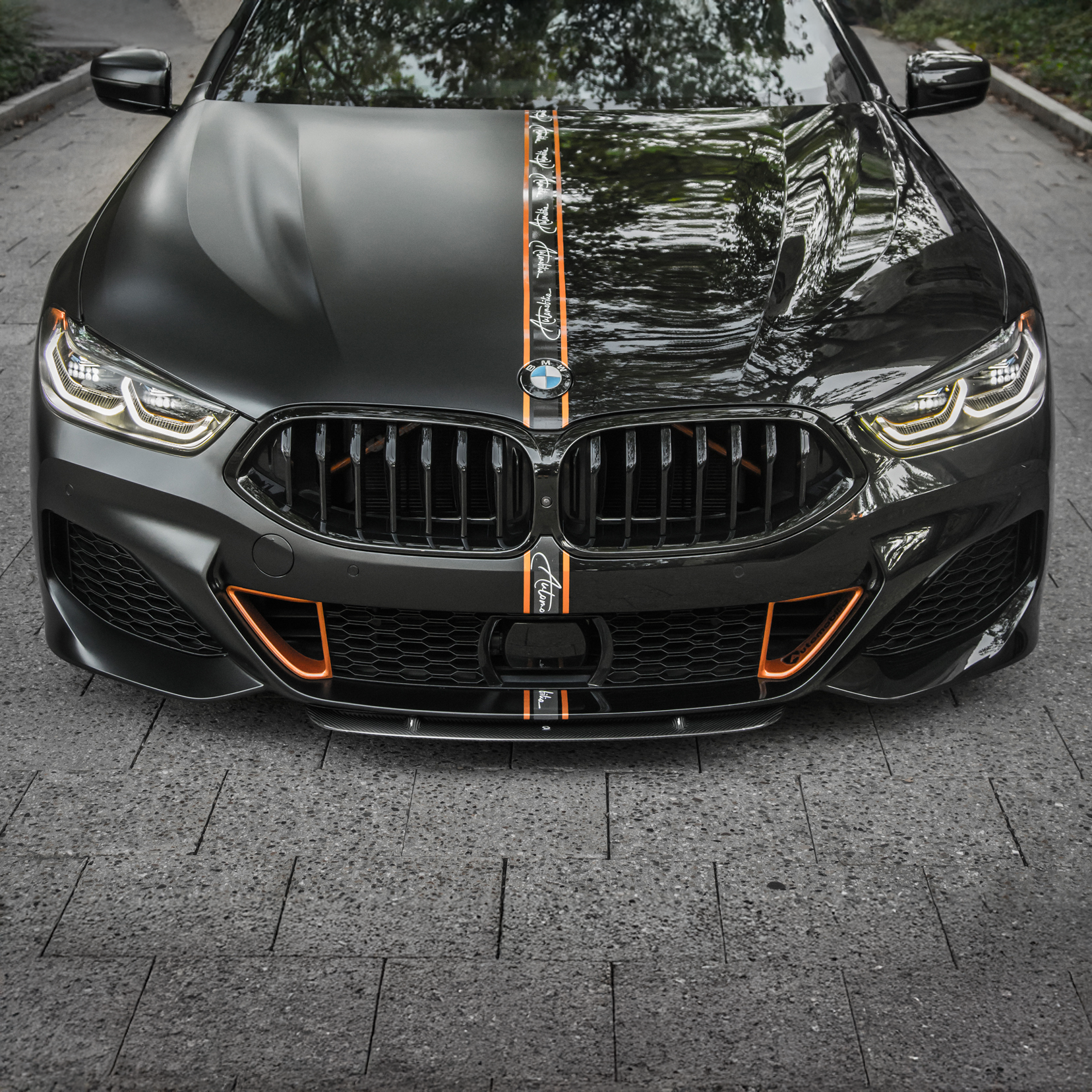 BMW Pre-Preg Carbon Fiber STK Style Front Splitter for G14/G15/G16 8 Series