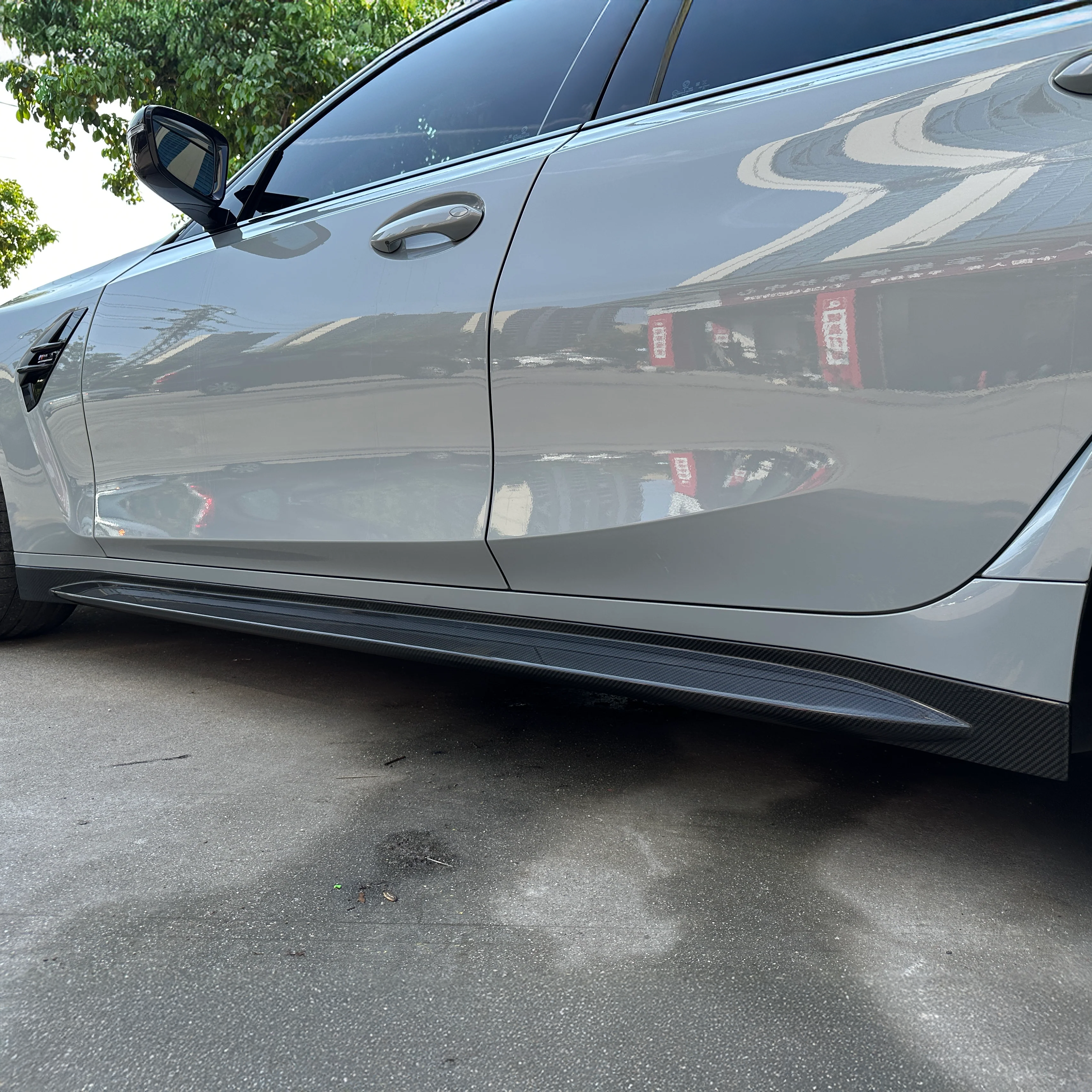 BMW Pre-Preg Carbon Fiber OEM Style Side Skirts for G80 M3 & G82 M4
