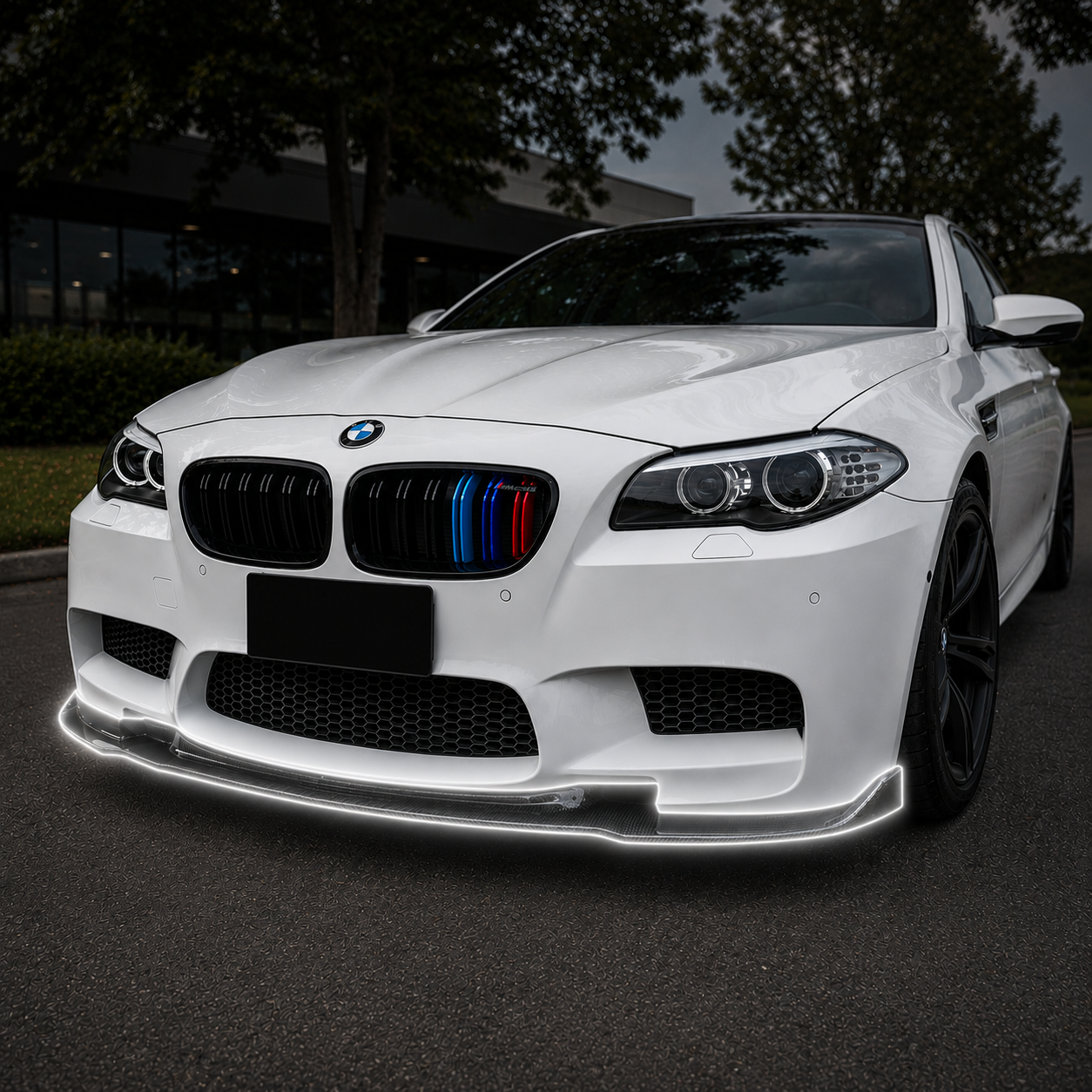 BMW Carbon Fiber Hamann Style Front Splitter for F10 M5