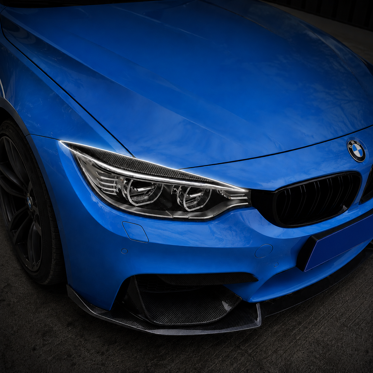 BMW Pre-Preg Carbon Fiber Headlight Trim for F30/F31 3 Series & F32/F33/F36 4 Series & F80 M3 & F82/F83 M4