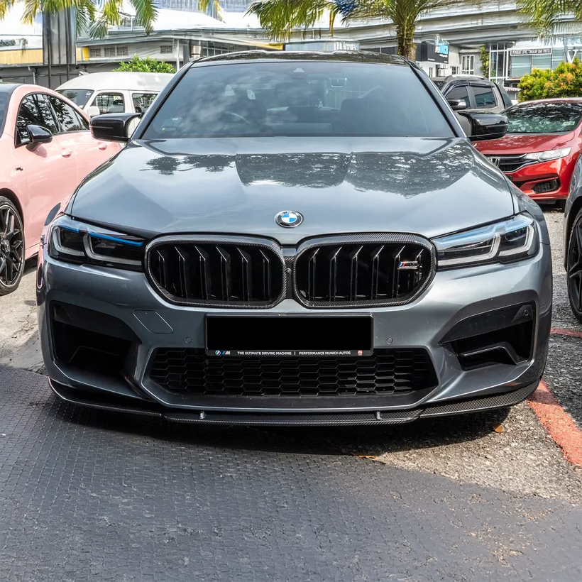 BMW Pre-Preg Carbon Fiber ST Style Front Splitter for F90 M5 LCI