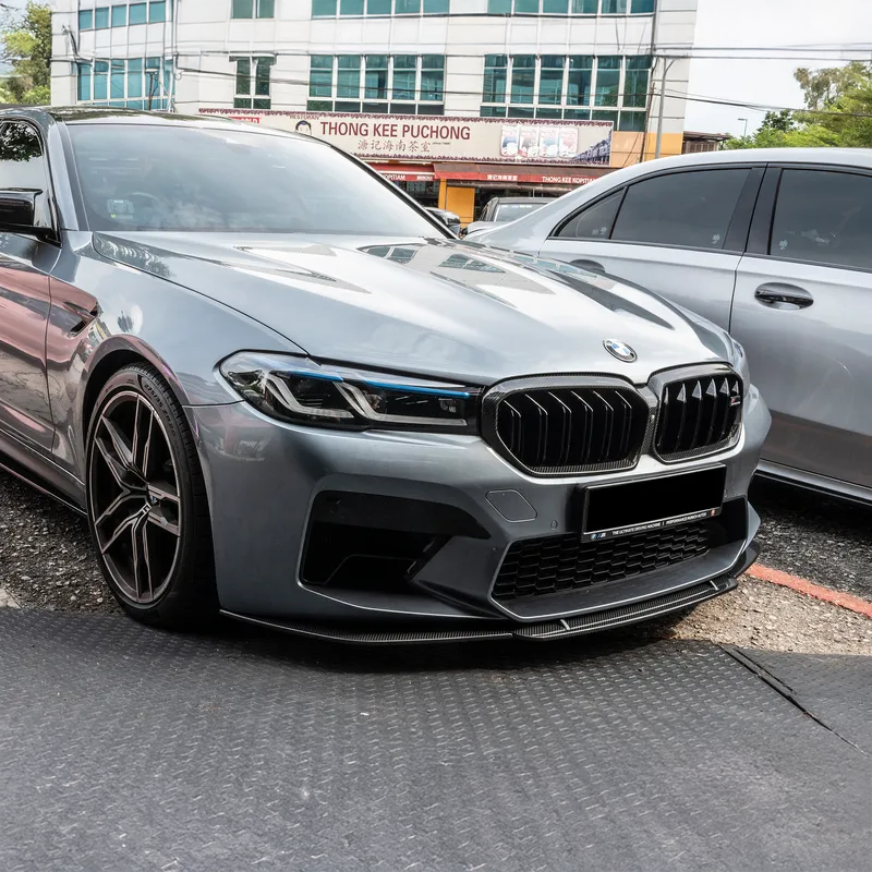 BMW Pre-Preg Carbon Fiber ST Style Front Splitter for F90 M5 LCI