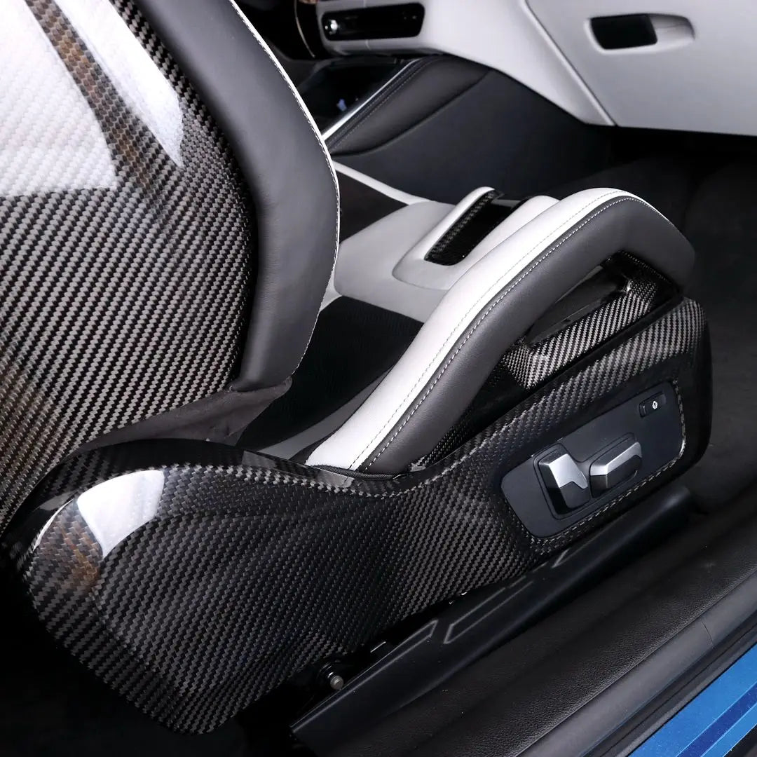 BMW Pre-Preg Carbon Fiber Side Seat Covers for G87 M2 & G80 M3 & G82 M4