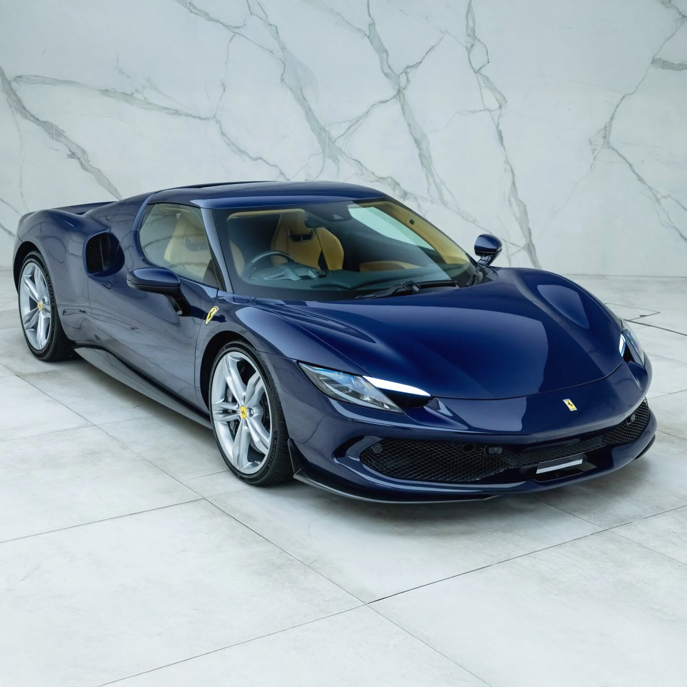 Ferrari Pre-Preg Carbon Fiber OEM Style Front Splitters for 296 GTB & GTS