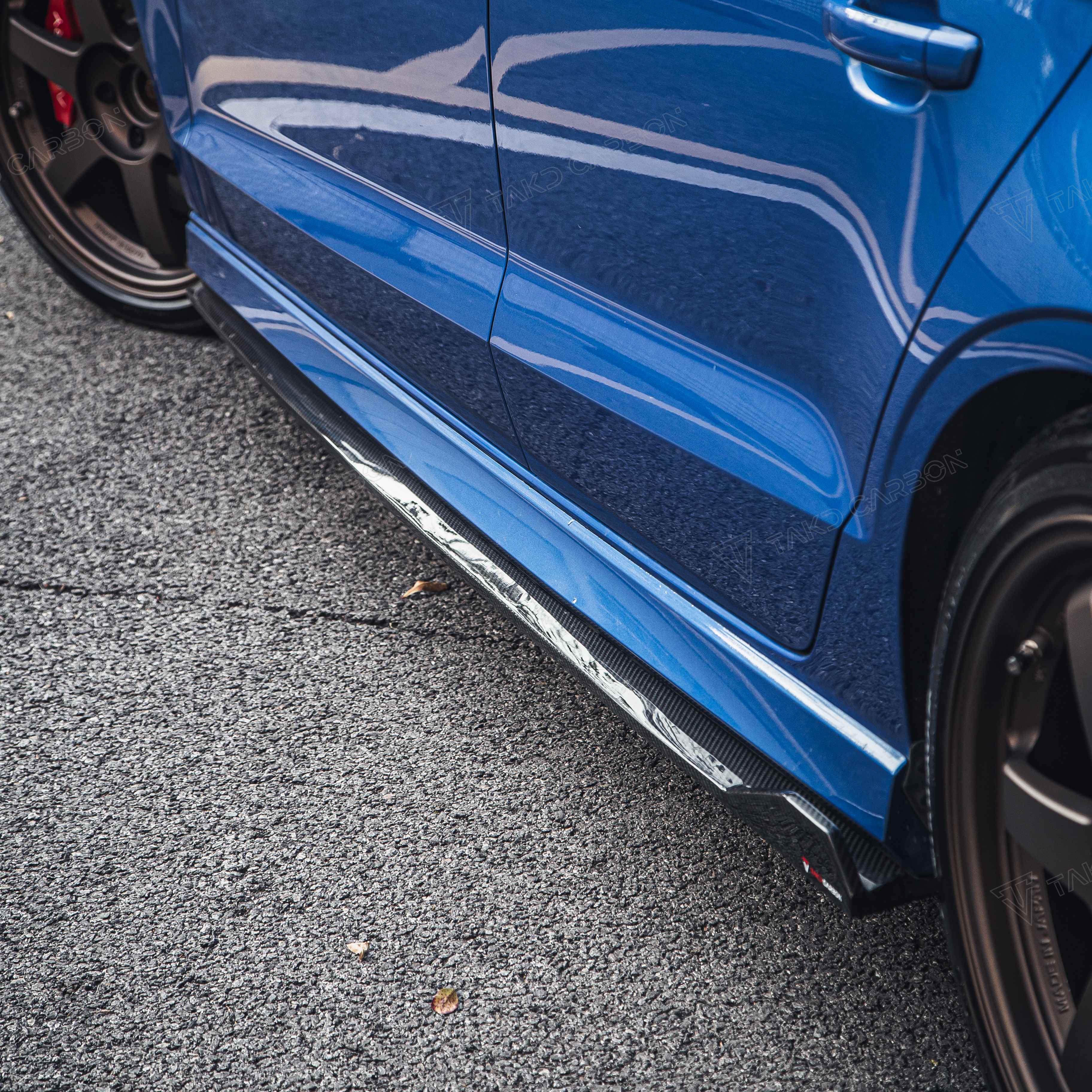 Audi TAKD Pre-Preg Carbon Fiber Side Skirts for 8V