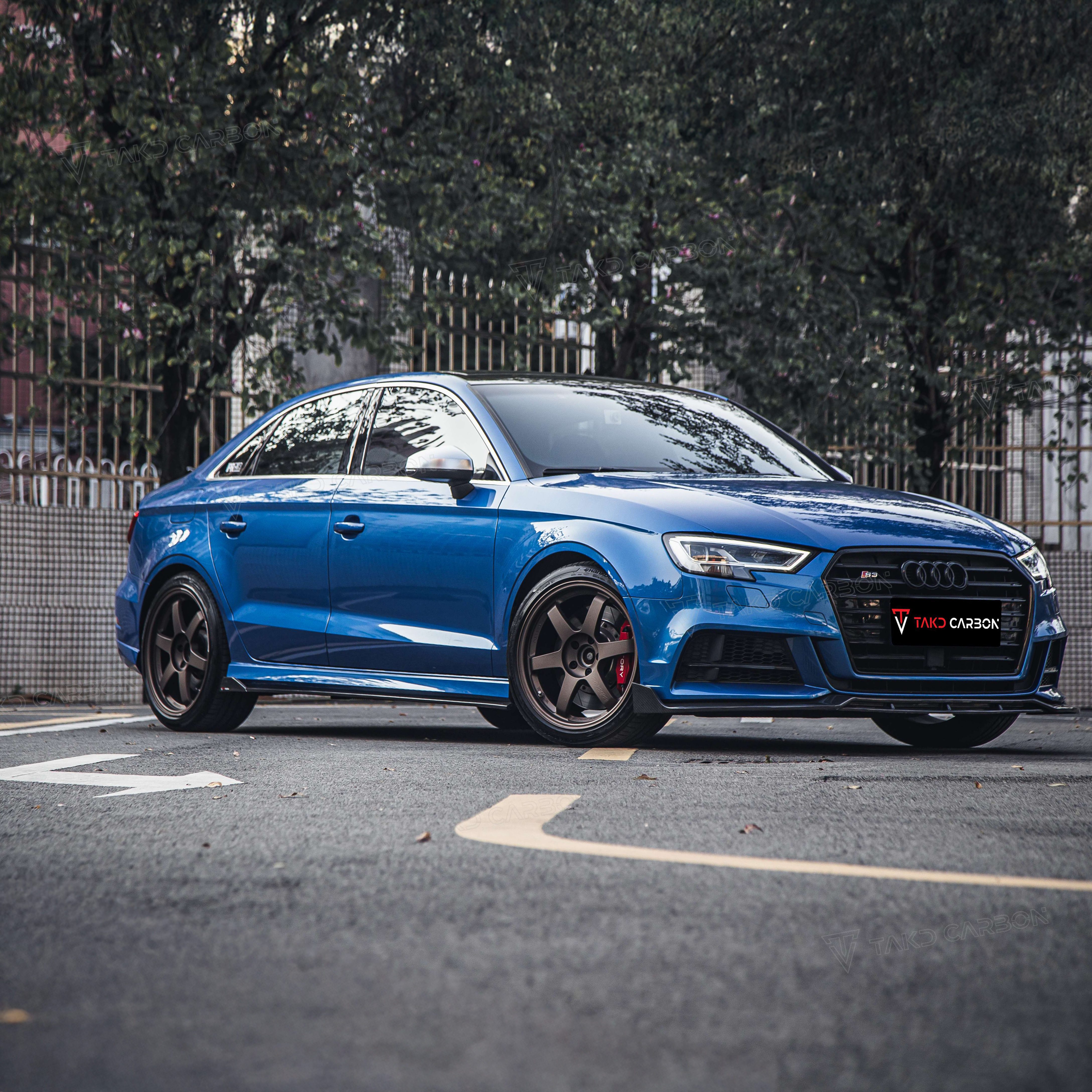 Audi TAKD Pre-Preg Carbon Fiber Side Skirts for 8V