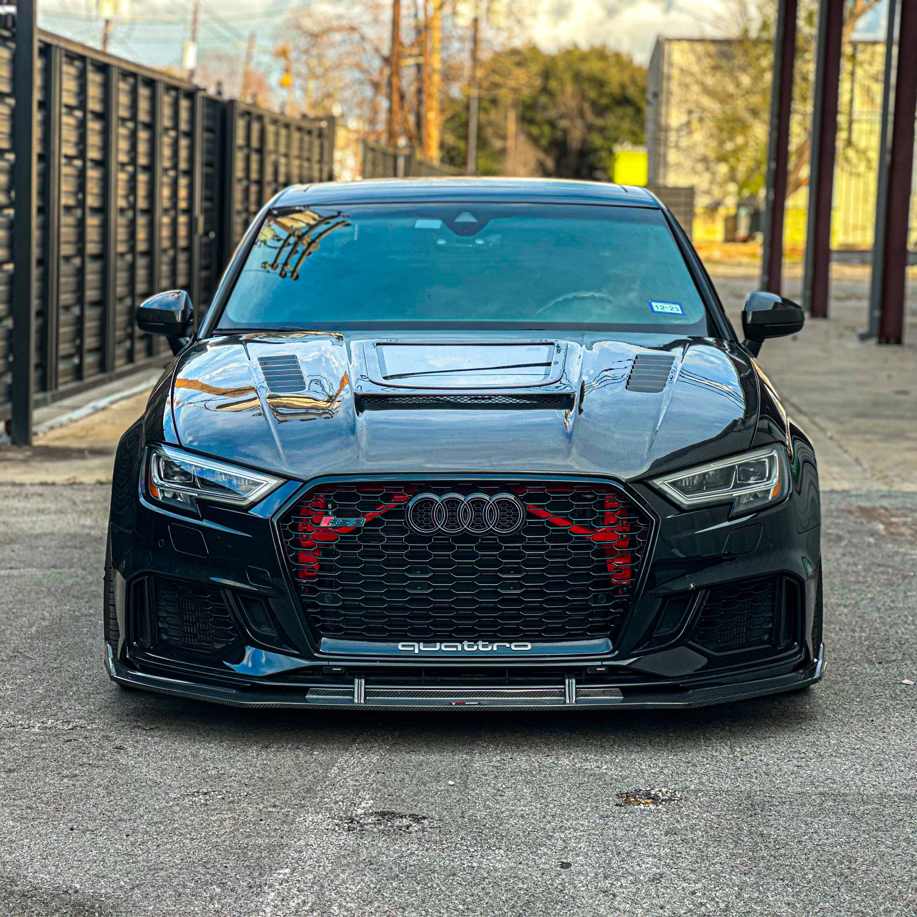 Audi TAKD Pre-Preg Carbon Fiber Front Splitter for 8V RS3 FL
