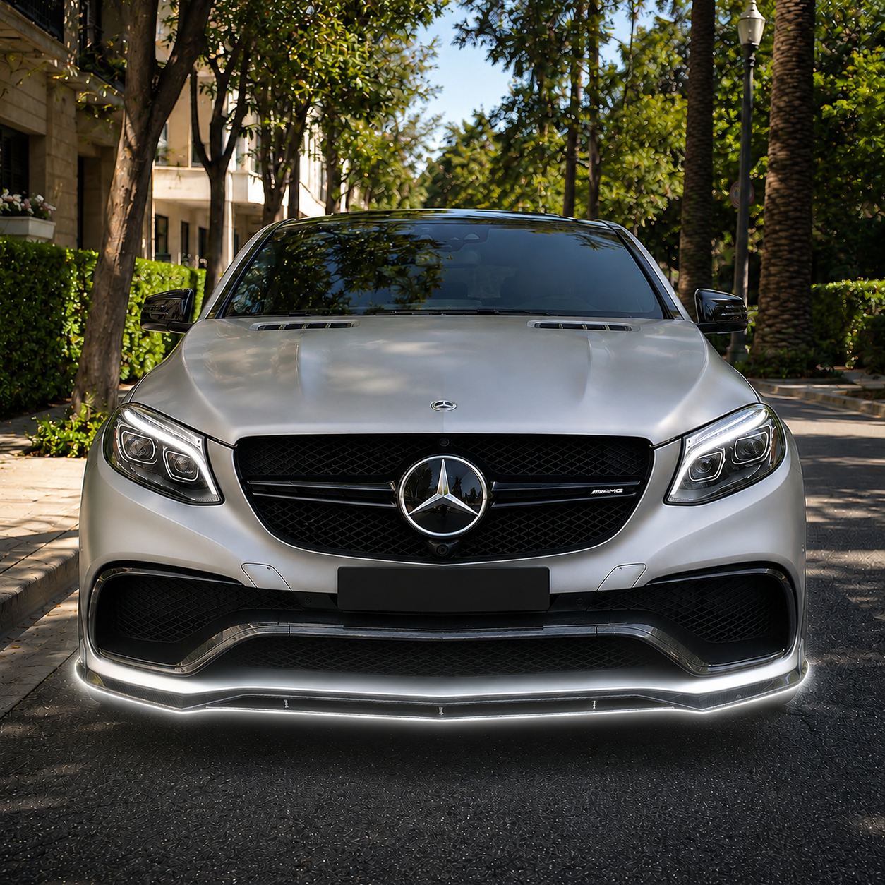Mercedes Carbon Fiber Front Splitter for C292 GLE63