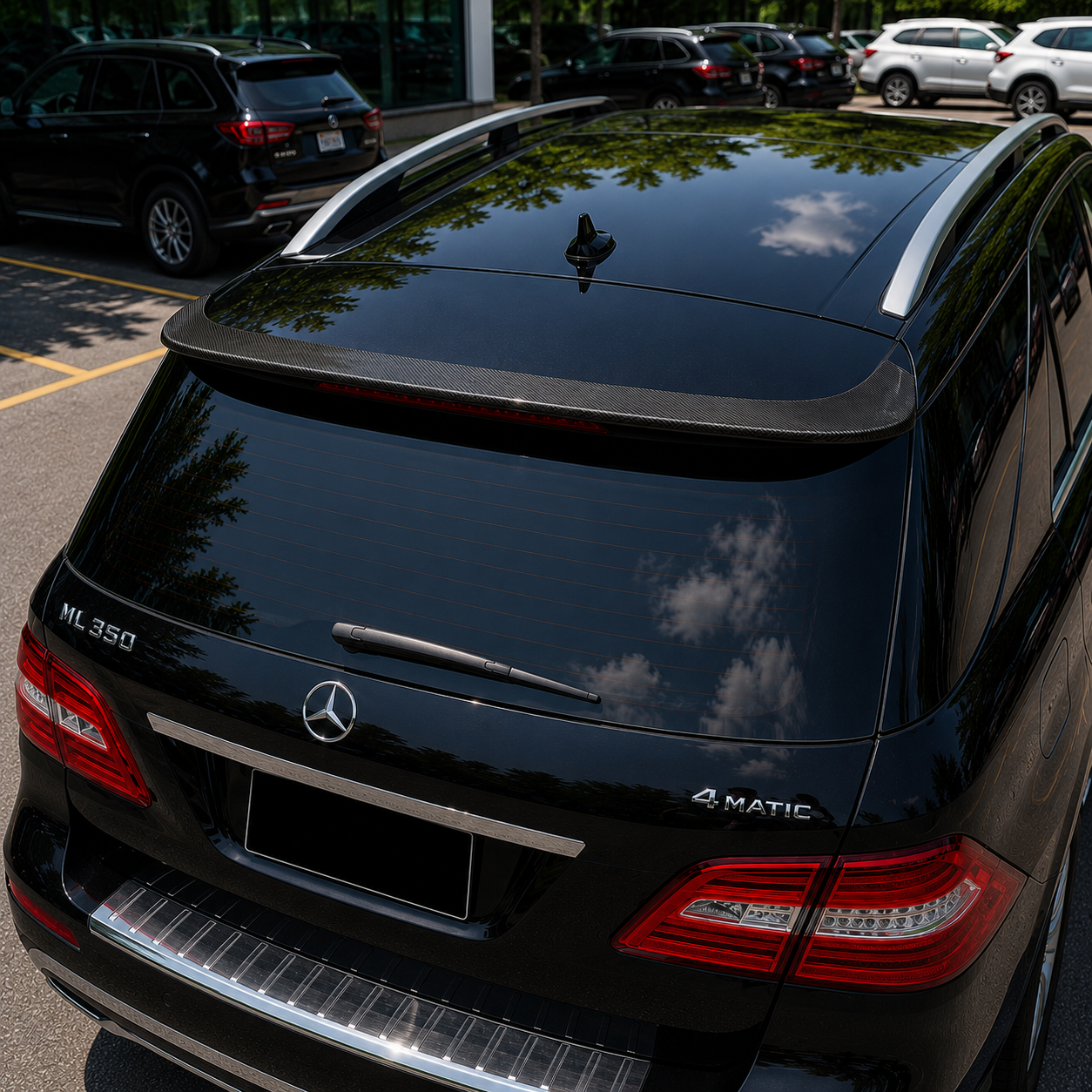 Mercedes Carbon Fiber JSL Style Rear Spoiler for W166 GLE