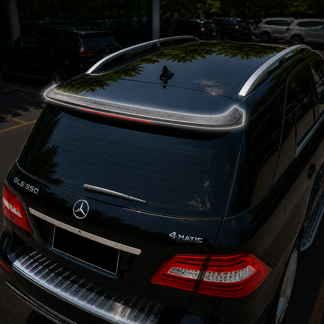 Mercedes Carbon Fiber JSL Style Rear Spoiler for W166 GLE