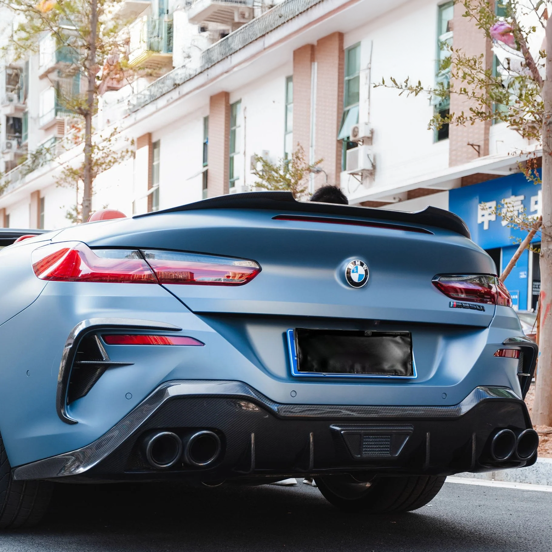 BMW Pre-Preg Carbon Fiber AC Style Rear Spoiler for G14/G16 8 Series & F91/F93 M8