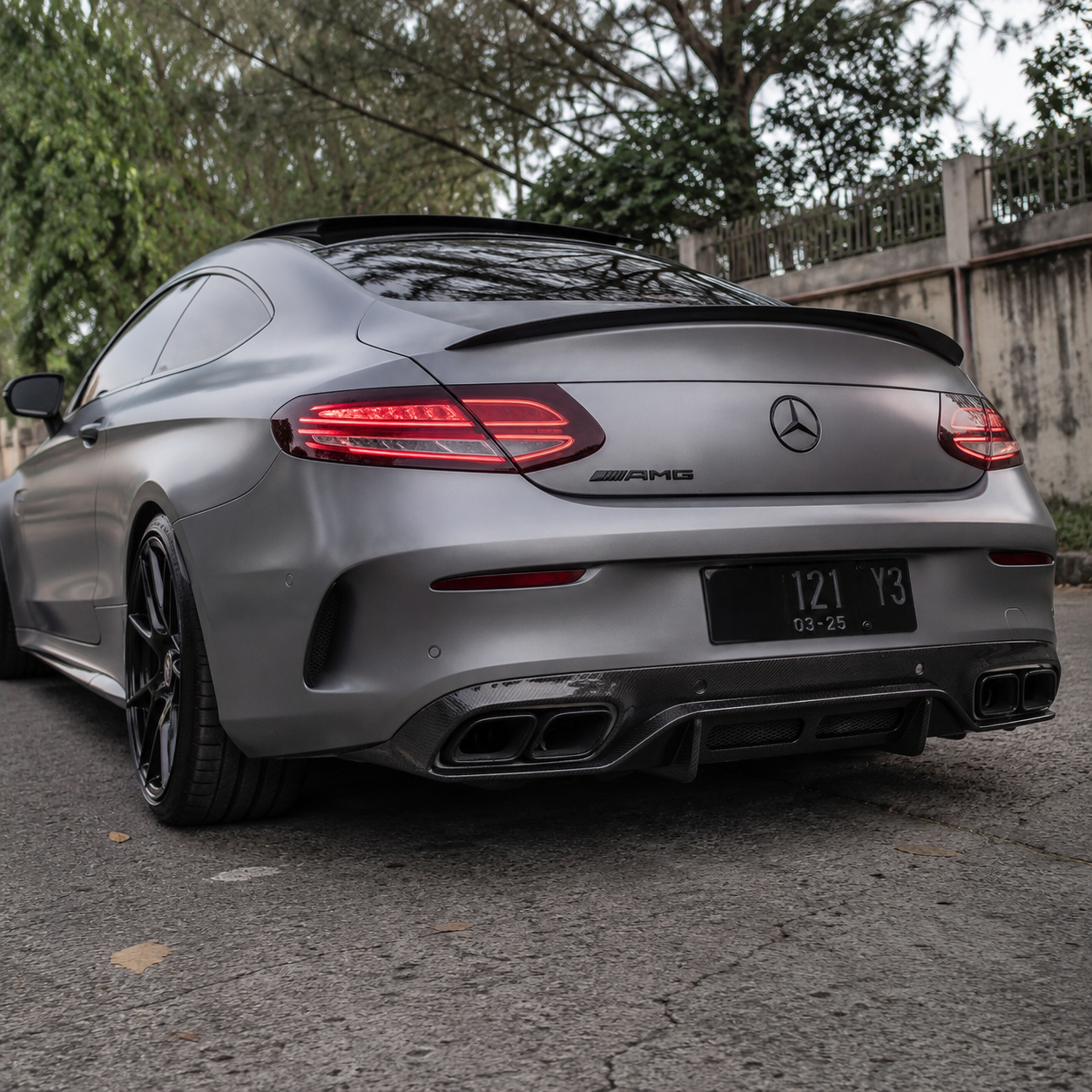 Mercedes Carbon Fiber PSM Style Rear Diffuser for C205 C63/S FL