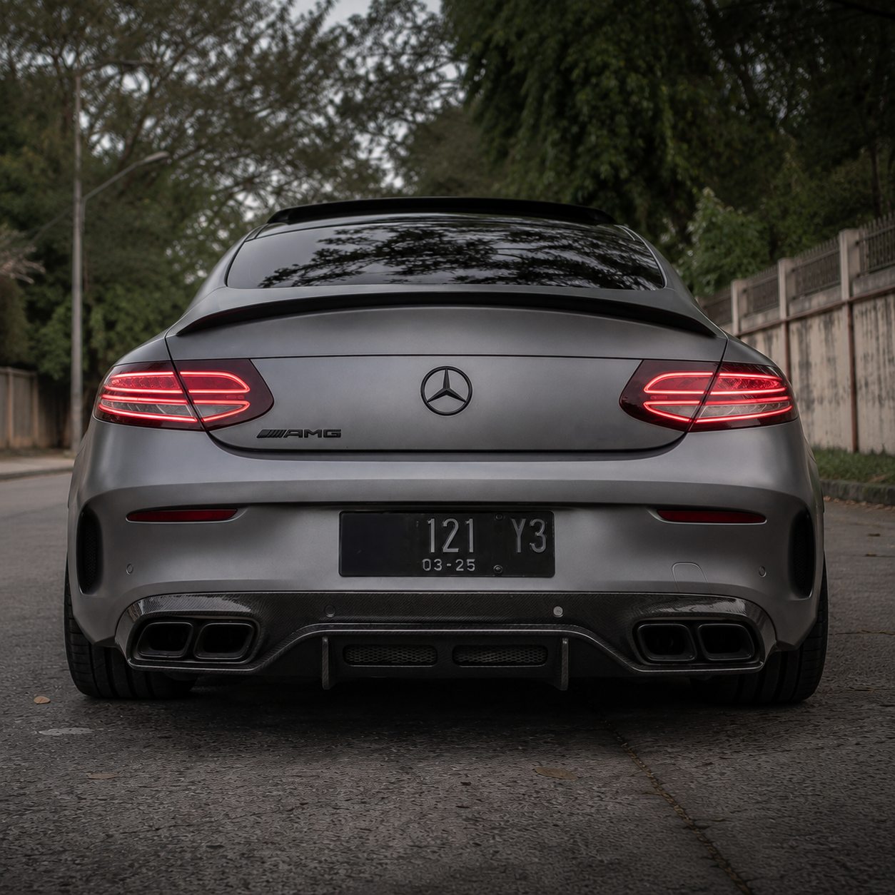 Mercedes Carbon Fiber PSM Style Rear Diffuser for C205 C63/S FL