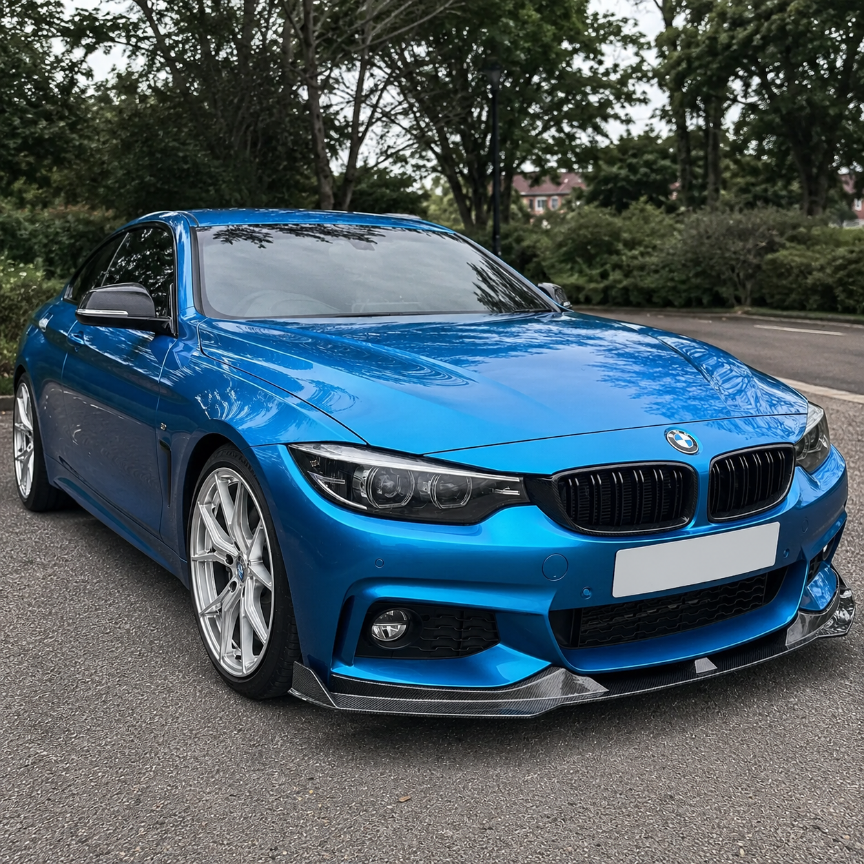 BMW Carbon Fiber V Style Front Splitter for F32
