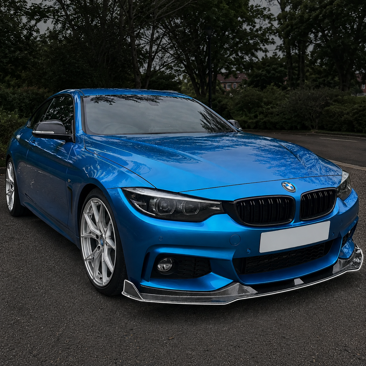 BMW Carbon Fiber V Style Front Splitter for F32