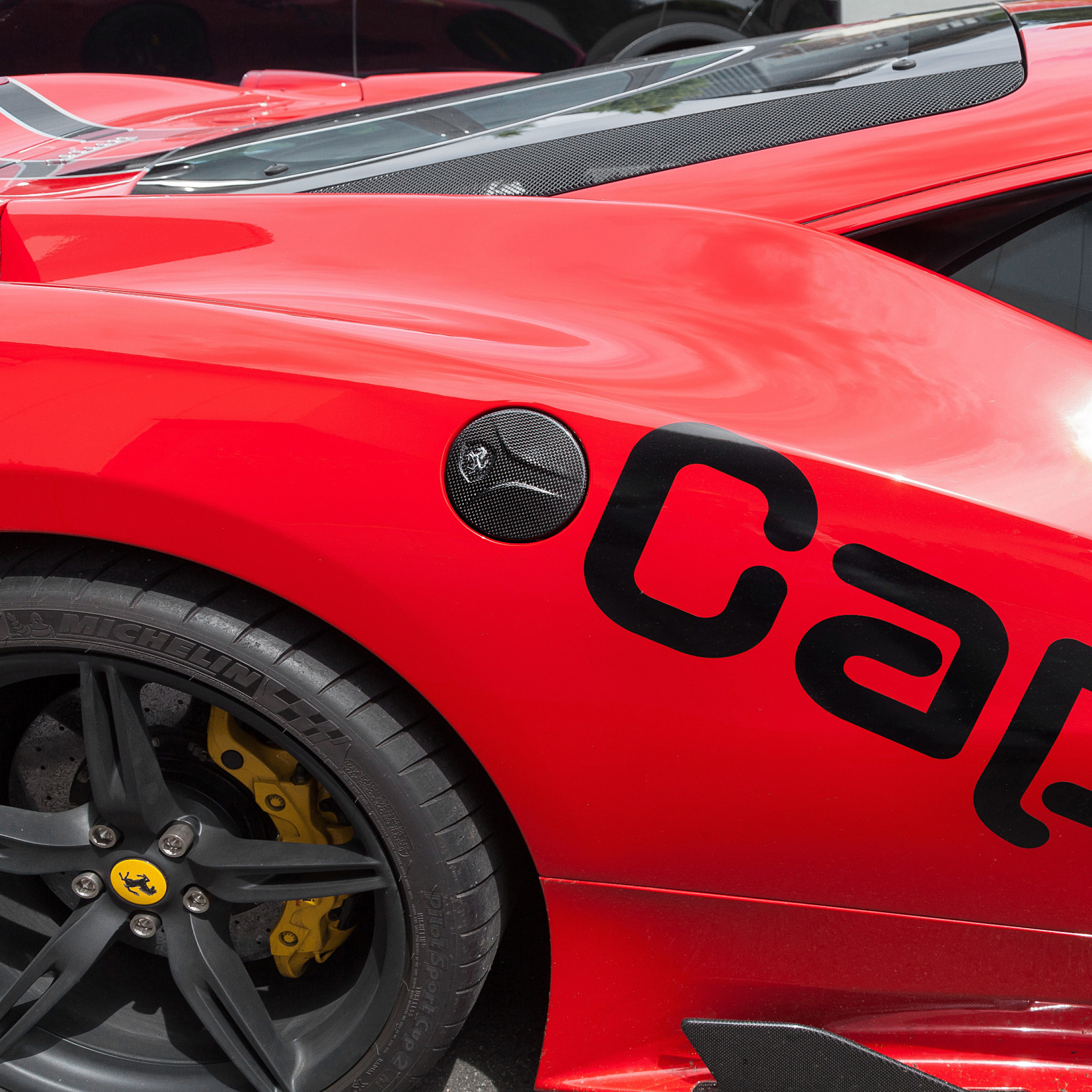 Ferrari Pre-Preg Carbon Fiber Capristo Style Gas Cap for 488 GTB & GTS