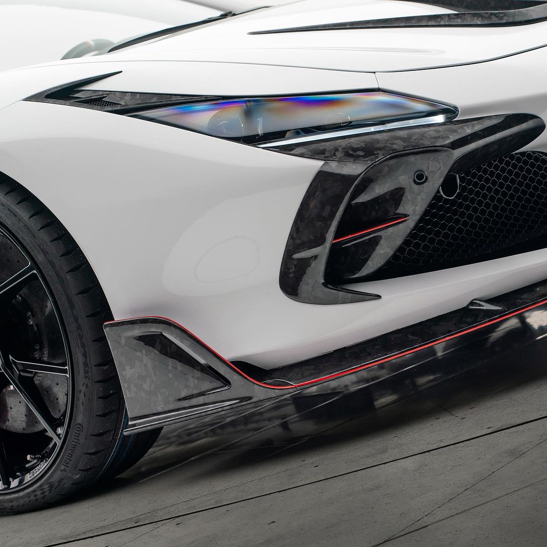 Ferrari Pre-Preg Carbon Fiber Mansory Style Front Splitter for F8