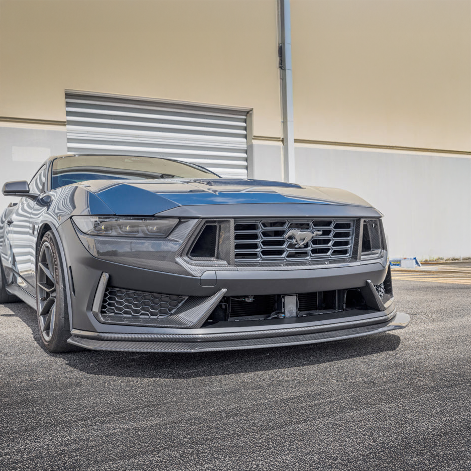 Ford Carbon Fiber OEM Style Front Splitter for Mustang S650 Dark Horse