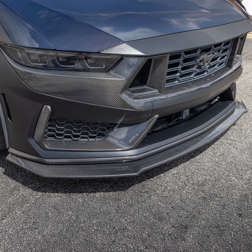 Ford Carbon Fiber OEM Style Front Splitter for Mustang S650 Dark Horse